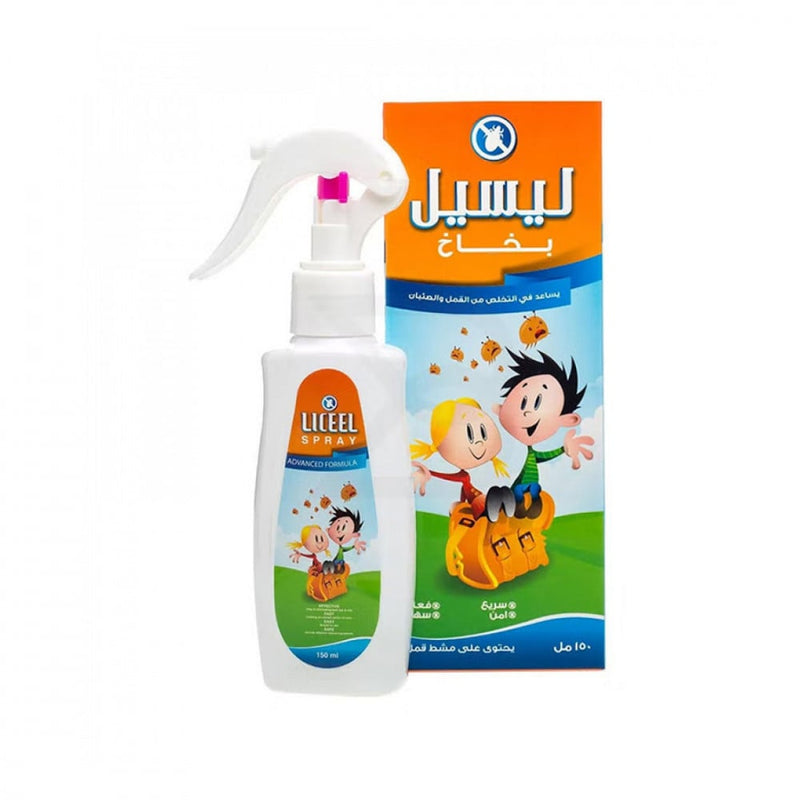 Liceel Lice and Nit Spray with Comb for Fast Action, 150 ml