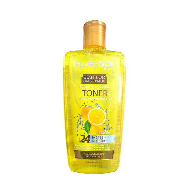 Florence Lemon Facial Cleanser and Pore Purifying Toner with Cucumber Extract, 200ml