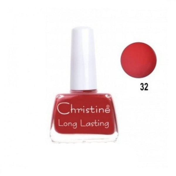 Christine Long Lasting Nail Polish Shade 32 Glossy Finish