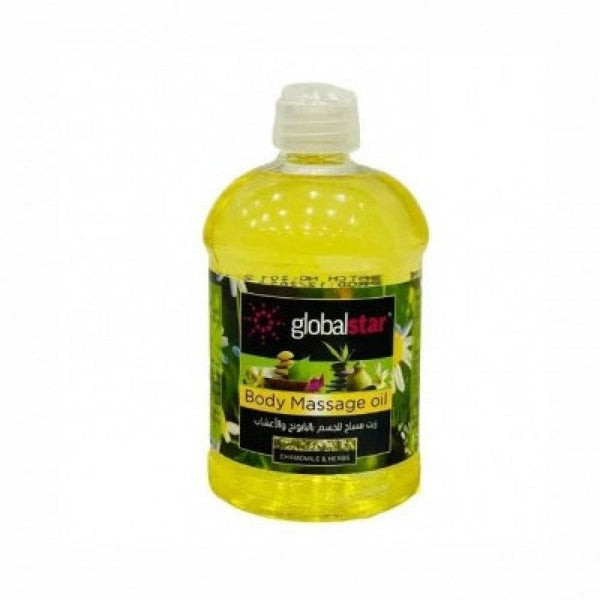 Globalstar Massage Oil with Herbal and Chamomile Extract, 500ml