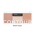 Revolution Color Play Contour Trio Palette Baked Sugar 6g for Sculpting