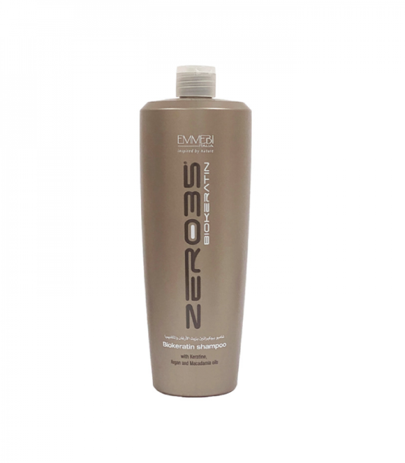 Zero35 Biokeratin Shampoo with Argan & Macadamia Oil for Damaged Hair, 1000ml