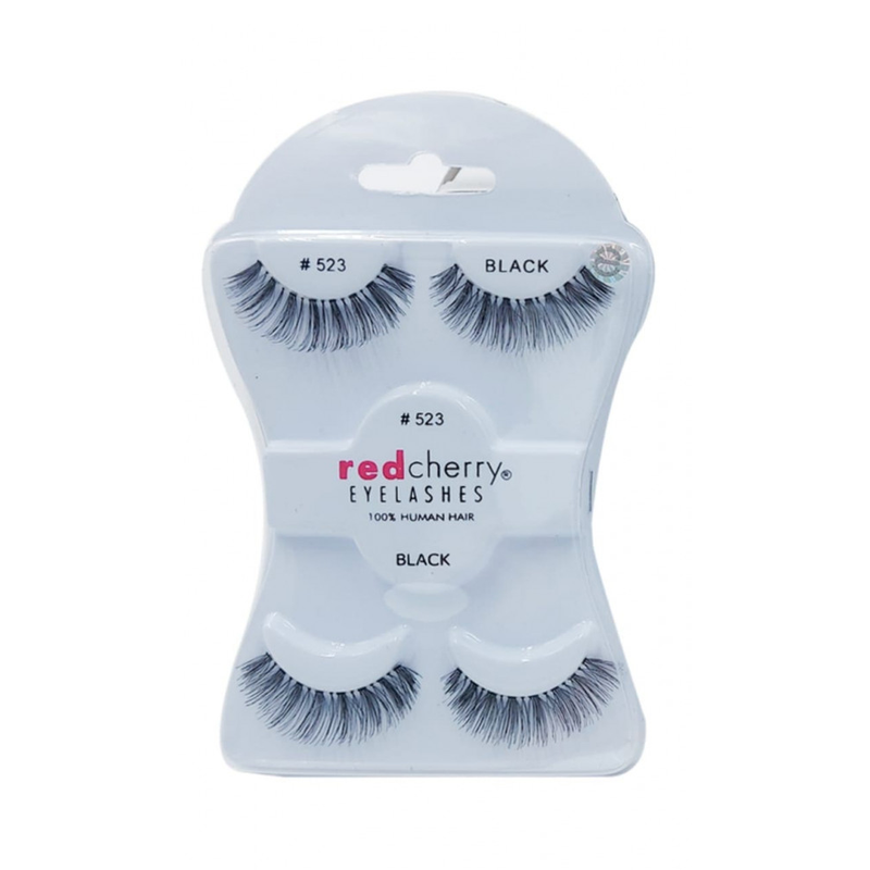 Red Cherry Eyelashes 523 Natural Hair False Eyelash Set, 2 Pack