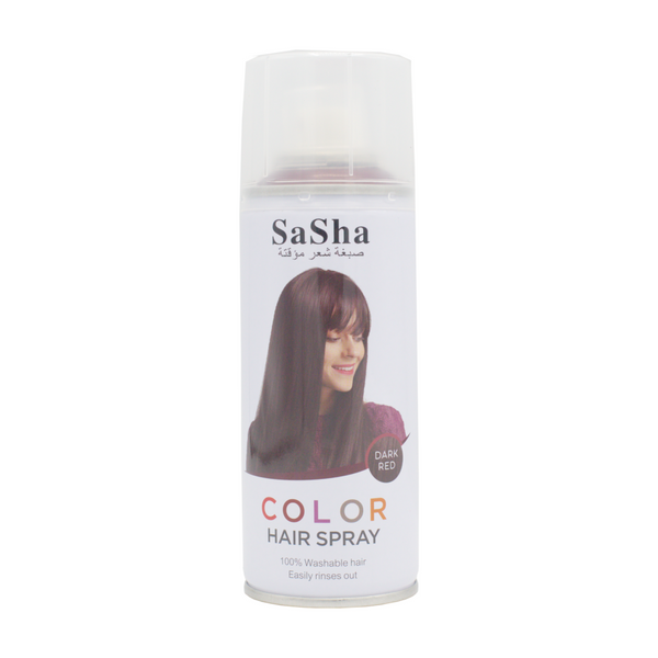 Sasha Washable Temporary Hair Color Spray Dark Red 130 ml