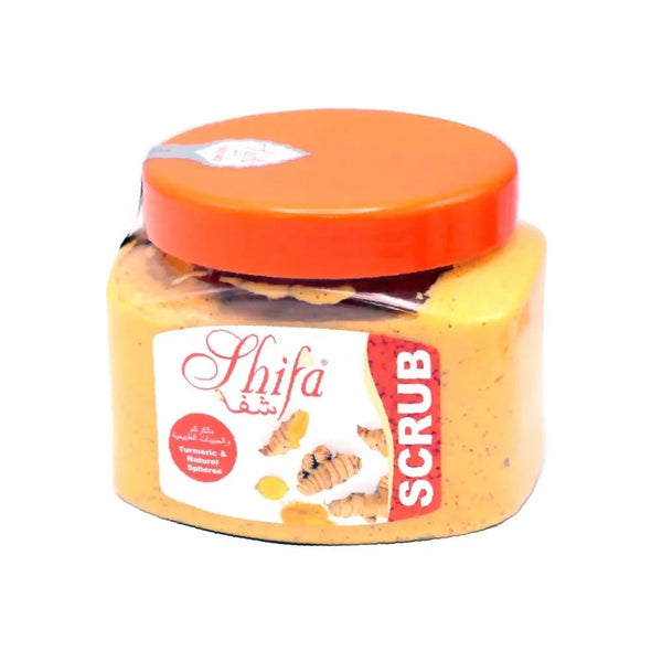 Shifa Turmeric Body and Facial Scrub Exfoliating Cleanser 500 ml