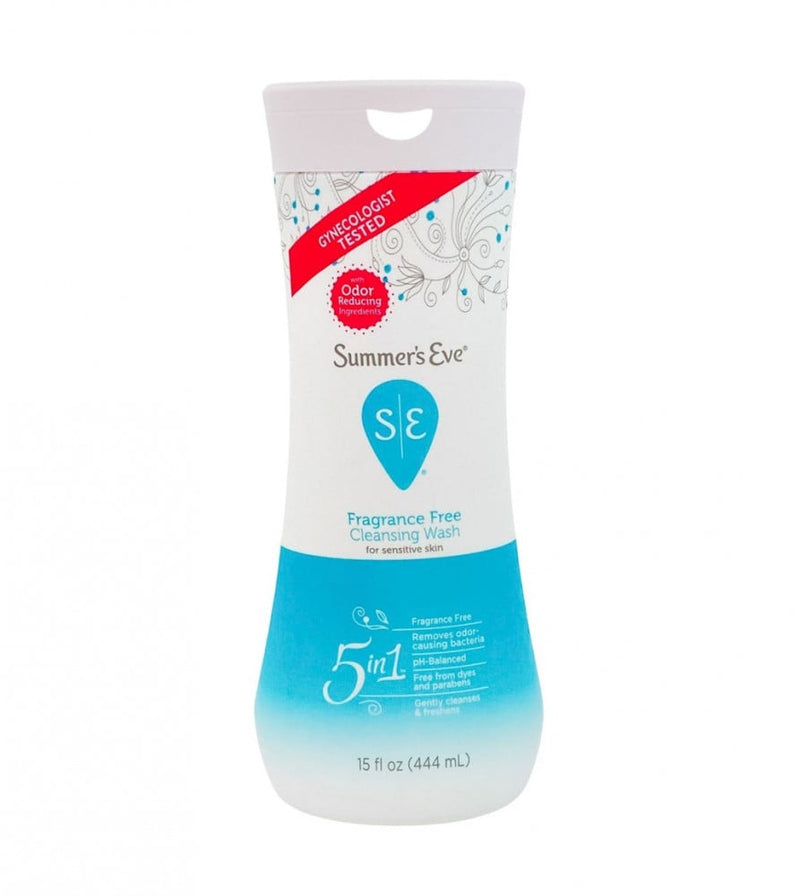 Summer's Eve Fragrance-Free Intimate Wash for Sensitive Skin pH Balanced 444ml
