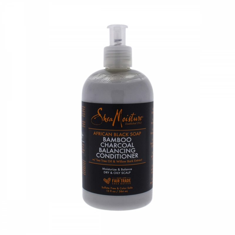 Shea Moisture Balancing Conditioner, African Black Soap & Bamboo Charcoal, 384ml