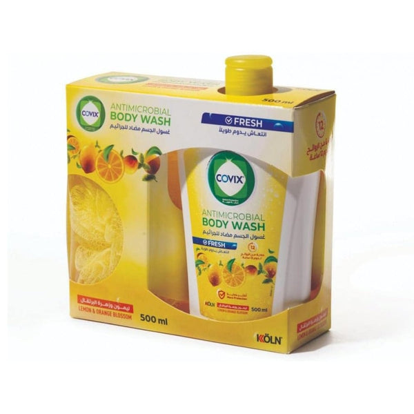 Cofix Antibacterial Body Wash with Lemon Extract, Refreshing Cleanse, 500ml