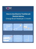Best Electric Toothbrush 2022 Rechargeable Vibration VOGE with 2 Brush Heads