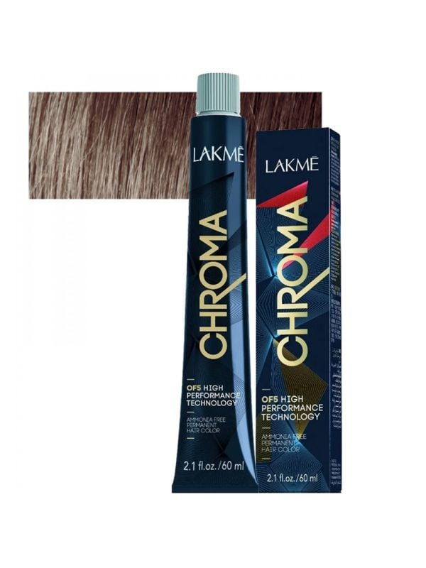 Blonde Hair Dye Medium Ash Lakme Chroma 7/17 60ml