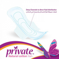 Private Maxi Folded Night Sanitary Pads, Super Absorbency, 144 Count