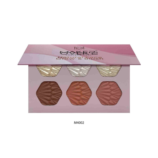 Make Over 22 Face Palette Highlighter and Blush - 6 Shades
