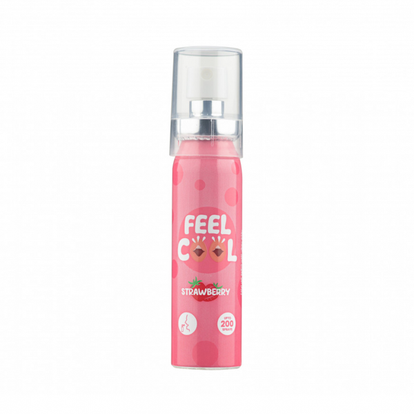 Feel Cool Strawberry Flavor Mouth Freshener Spray, 200 Sprays
