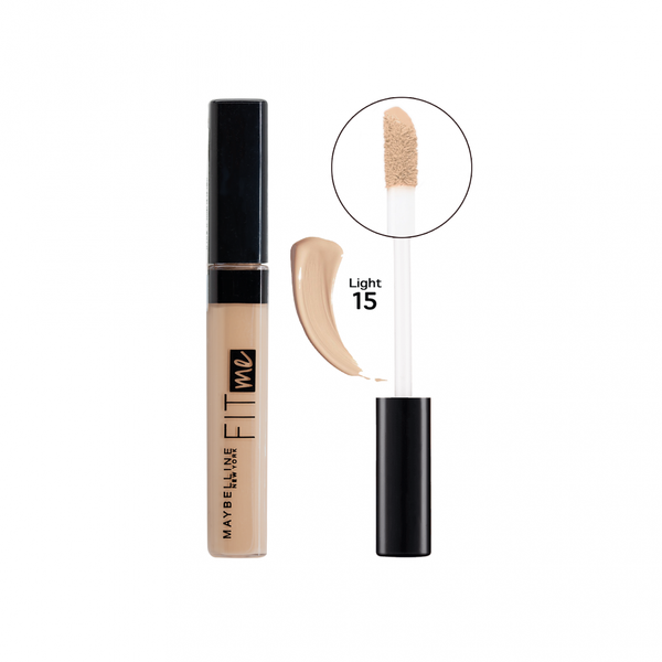 Maybelline Fit Me Concealer, Shade 15, Full Coverage, Oil-Free