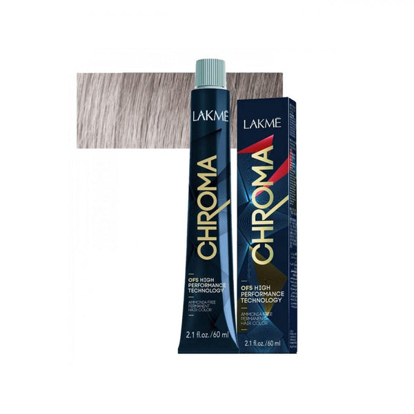 Lakme Chroma Ammonia-Free Permanent Hair Dye 0/02 Silver, 60ml