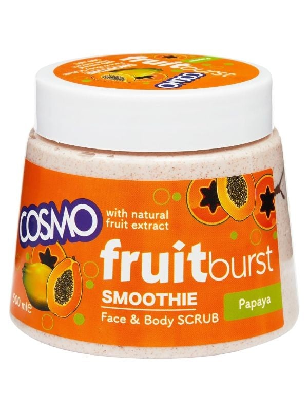 Cosmo Fruitburst Papaya Face and Body Scrub - 500 ml