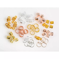 Cantu Hair Rings for Braids and Locs, Metal Styling Accessories, 50 Count