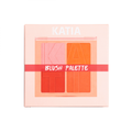 Katia 4-Color Blush Palette Set, Matte Finish, Cheek Contouring