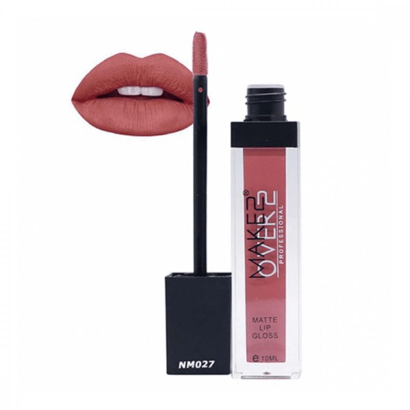 Make Over 22 Matte Lip Gloss NM027, Liquid Formula, 8-Hour Wear
