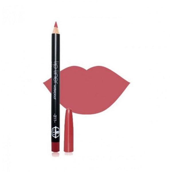 Lef Lip Liner 211 Matte Finish Long-Lasting Wood Pencil