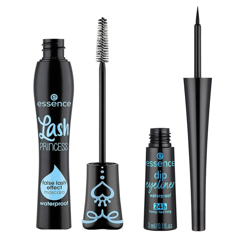 Essence Eye Makeup Set - Waterproof Eyeliner & Mascara - 2 Pieces