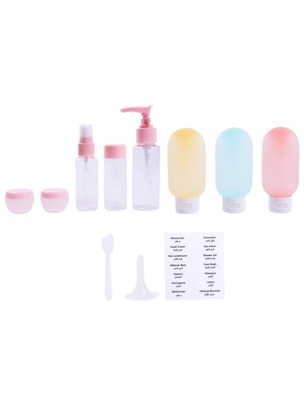 Solo Go Refillable Travel Bottle Set - 10 Pieces