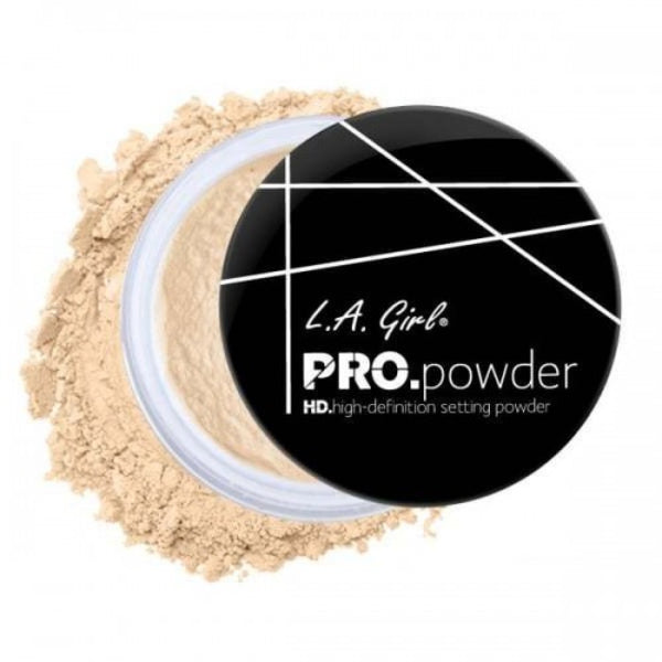 La Girl HD Setting Powder, Banana, Translucent, Loose, 0.17 oz