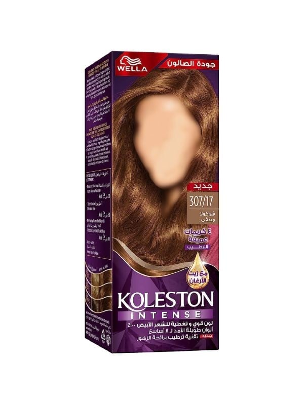 Permanent Hair Dye Chocolate Matte 307/17 Wella Koleston 60ml