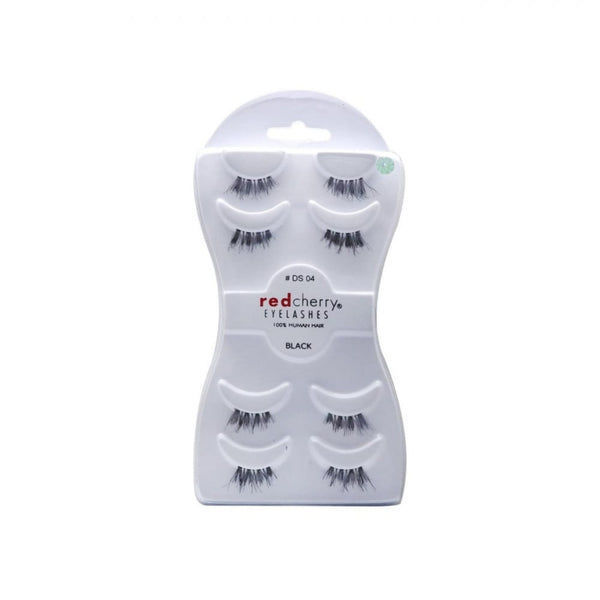 Red Cherry DS 04 Eyelash Set, 100% Natural Human Hair, Reusable