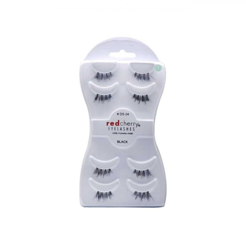 Red Cherry DS 04 Eyelash Set, 100% Natural Human Hair, Reusable