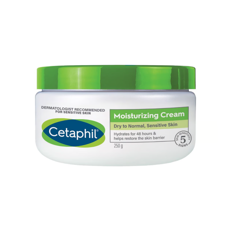 Cetaphil Moisturizing Cream for Face and Body, Fragrance-Free Dry & Sensitive Skin, 250g