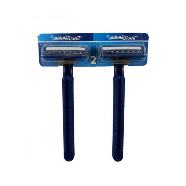 Gillette Blue Razor Set, 2-Piece, Double Blade, Men's Shaving Tool