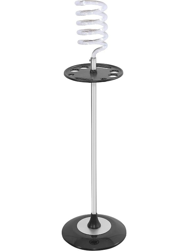 Salon System Hair Dryer Holder with Transparent Plate & Stainless Steel
