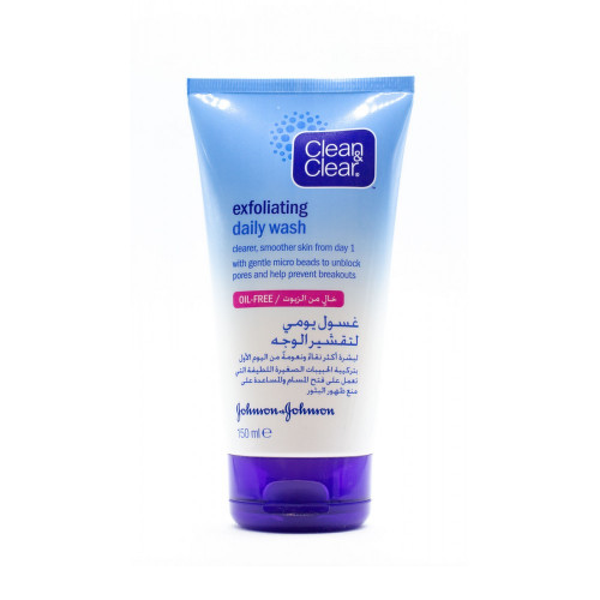 Clean & Clear Exfoliating Facial Wash, Deep Cleansing, 150ml
