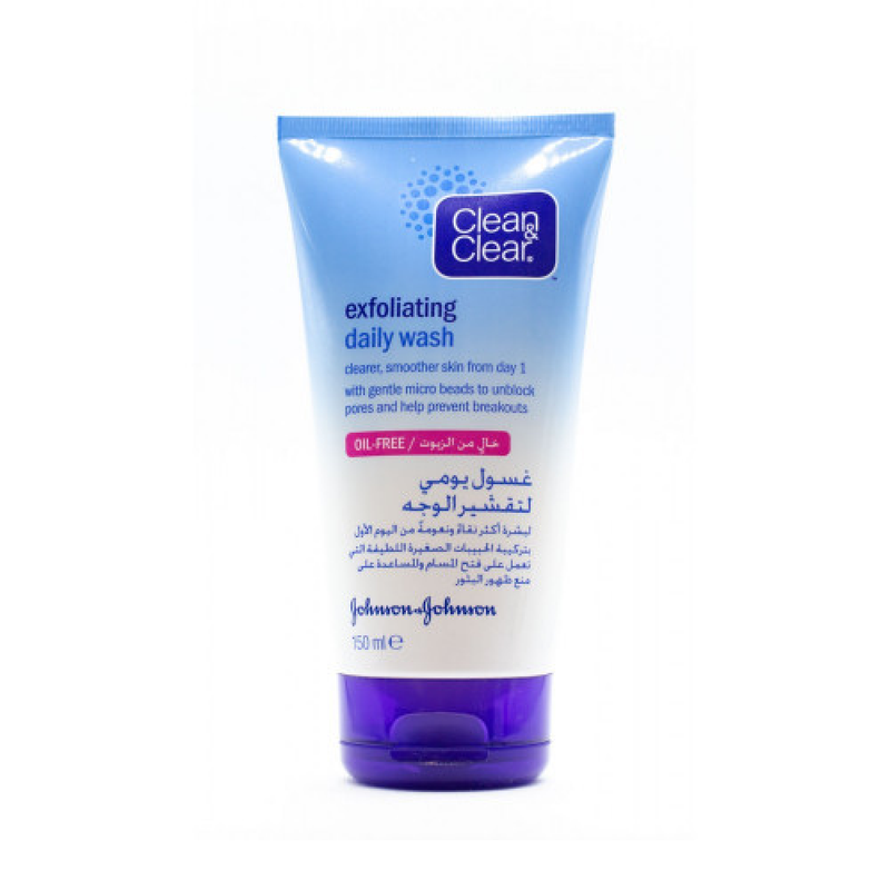 Clean & Clear Exfoliating Facial Wash, Deep Cleansing, 150ml