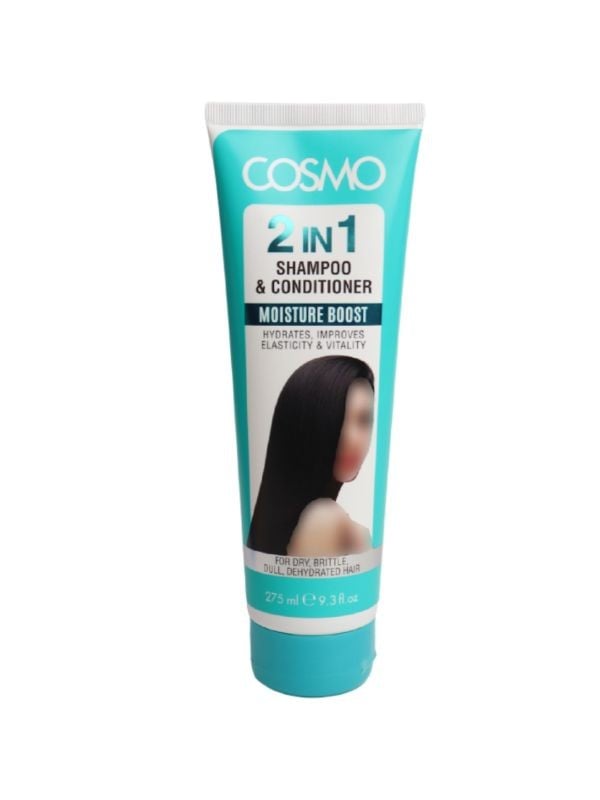 2-in-1 Shampoo Conditioner Moisture Boost Hydrating Cosmo 275ml