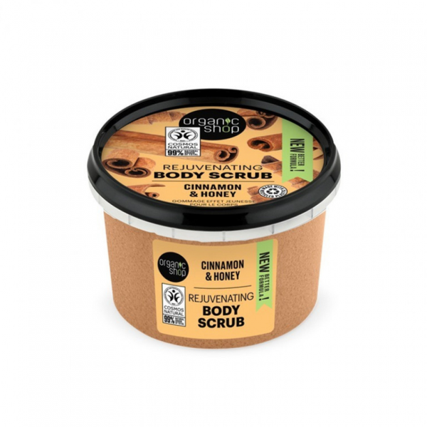 Body Scrub Honey Cinnamon Natural Exfoliating Organic Shop 250ml