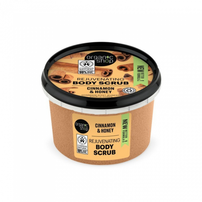 Body Scrub Honey Cinnamon Natural Exfoliating Organic Shop 250ml