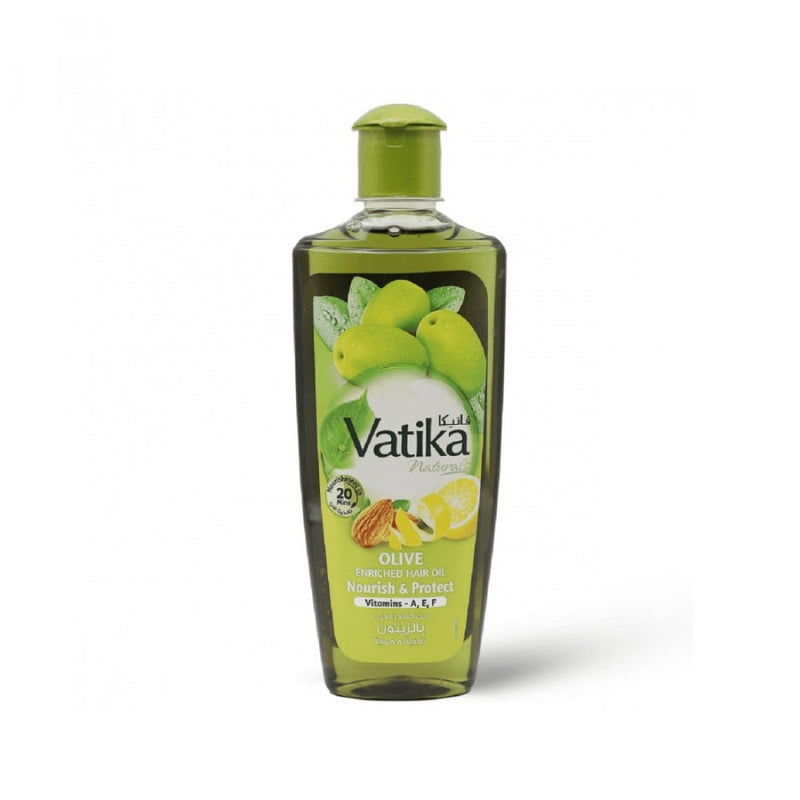 Vatika Olive Enriched Hair Oil with Aloe Vera, Almond & Lemon, 300ml