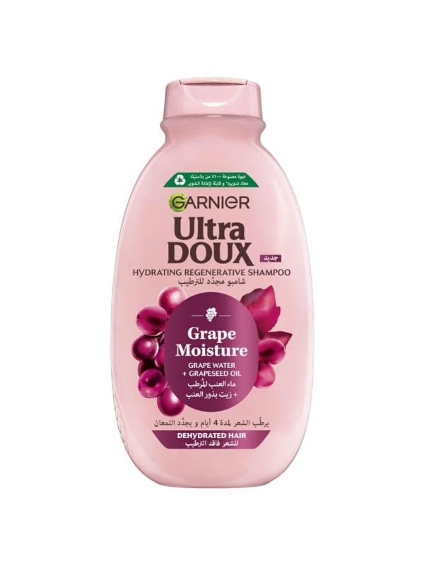 Garnier Ultra Doux Grape Extract Shampoo for Dry Hair 600ml