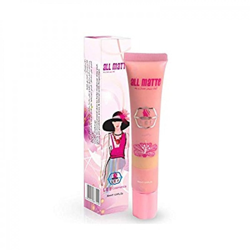 Lef Matte Face Primer, Hydrating Makeup Base, Beige, 30ml