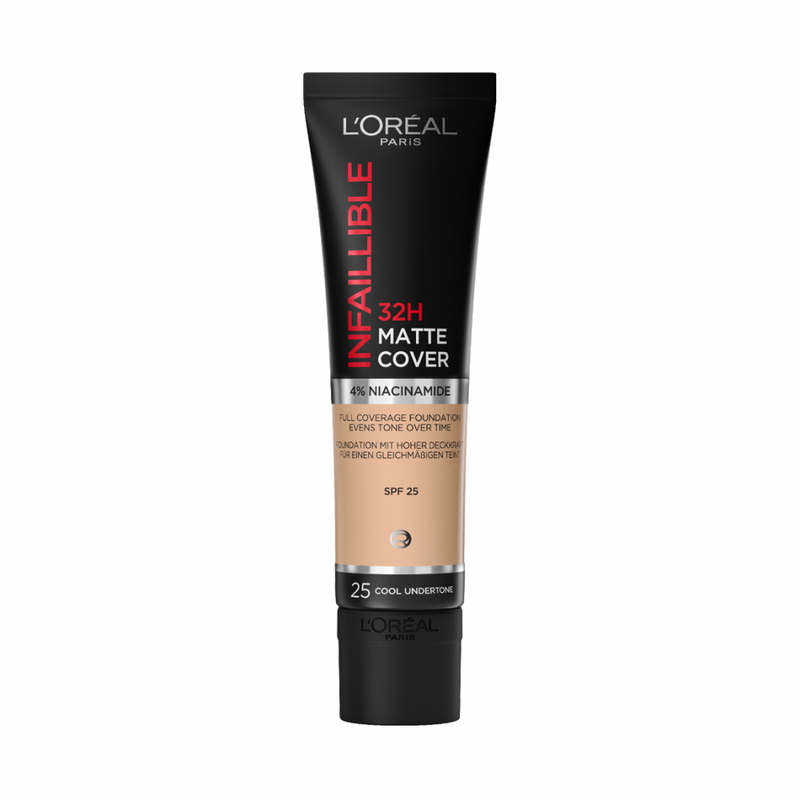L'Oreal Paris Infallible 32H Matte Cover Foundation, 110 Cool Undertone, 30ml