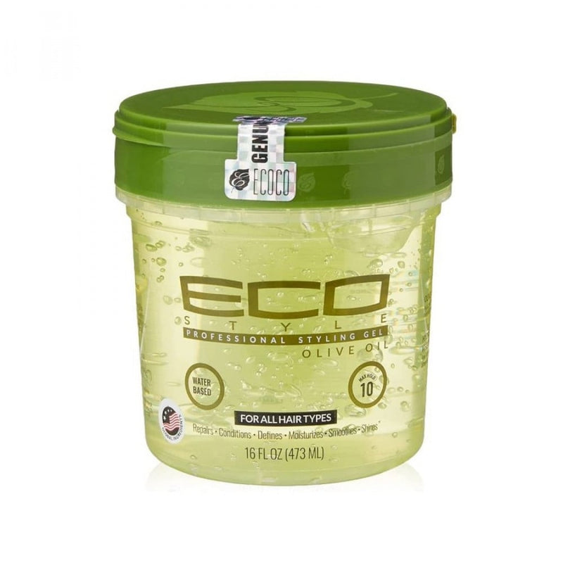 Eco Hair Gel Olive Oil Styling Firm Hold ECO Style 473ml