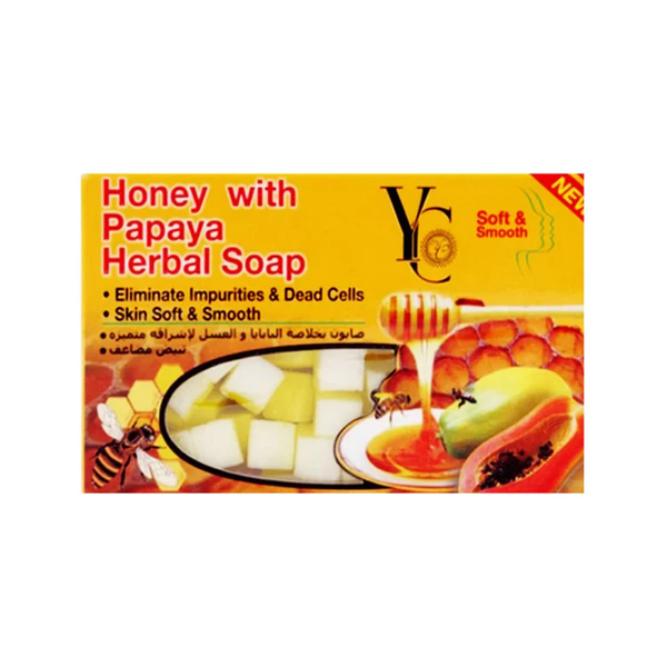 Yc Herbal Soap with Honey and Papaya Extract for Double Brightening, 100g