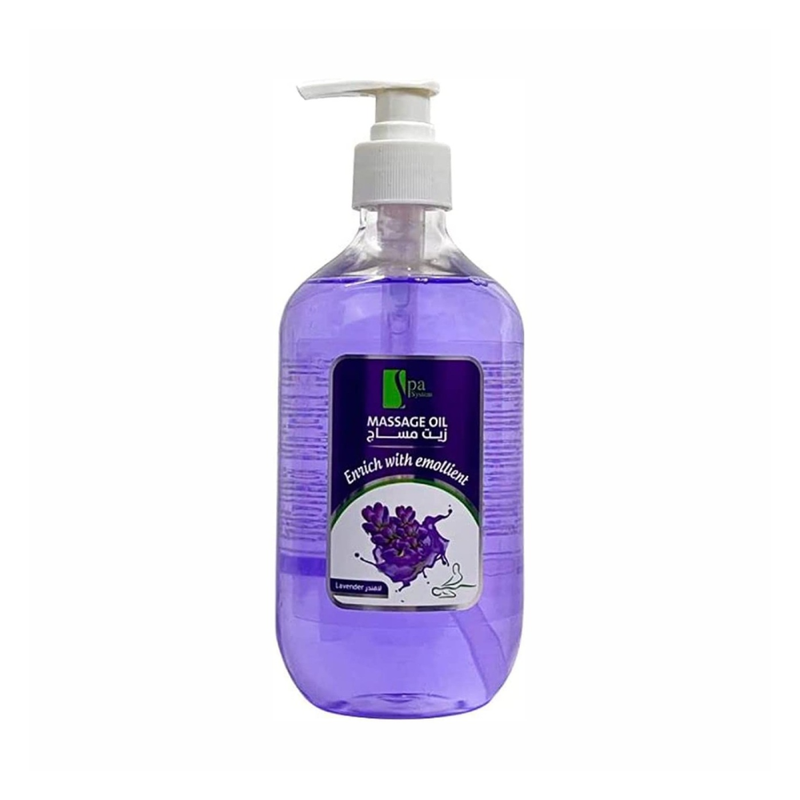 Spa System Lavender Massage Oil, Skin Moisturizer, 500ml
