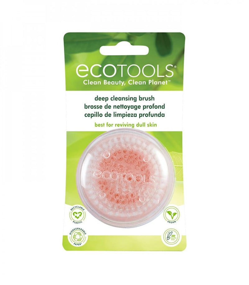 Ecotools Deep Cleansing Facial Brush Exfoliating Vegan Pink