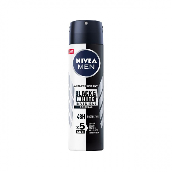 Nivea Men Invisible Black and White Antiperspirant Deodorant 150 ml