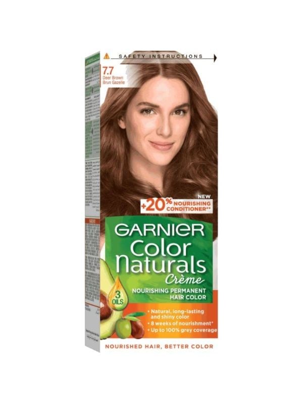 Best Permanent Bright Color Hair Dye Gazelle Brown 7.7 Garnier 1 Pack
