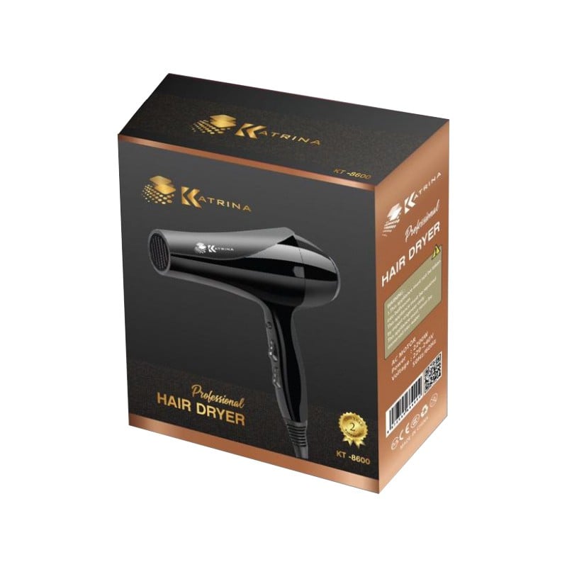 Best Hair Dryer 2022 Professional Drying Power Katrina KT-8600 2 Pieces