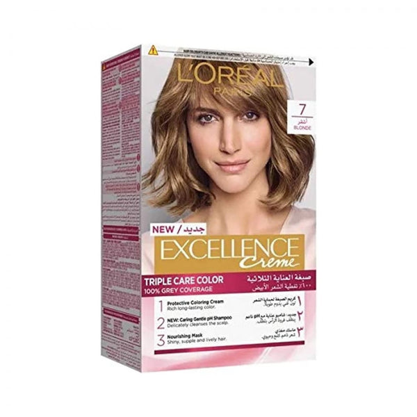 L'Oreal Paris Excellence Creme Hair Color 7 Blonde 192 ml